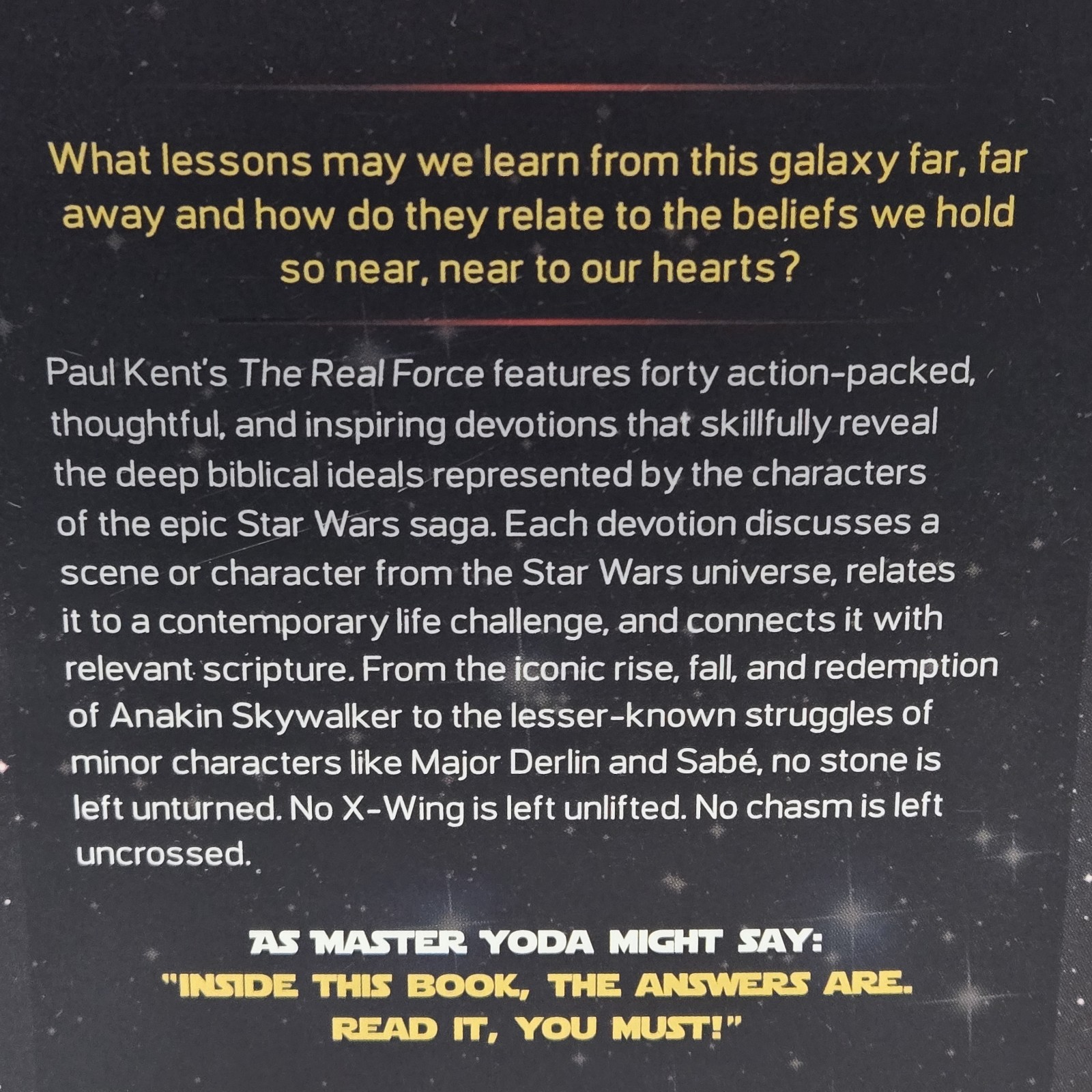The Real Force: A 40-Day Devotional – Paperback By Paul Kent – GOOD
