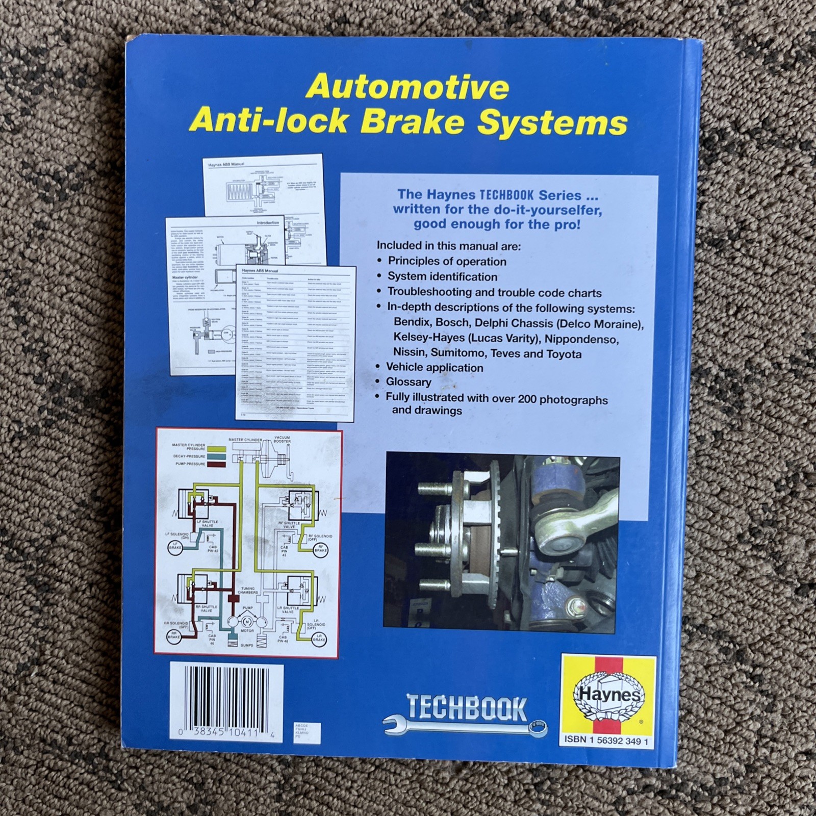 Haynes Techbook 10411 Automotive Anti-Lock Brake Systems (ABS) (2000, Softback)