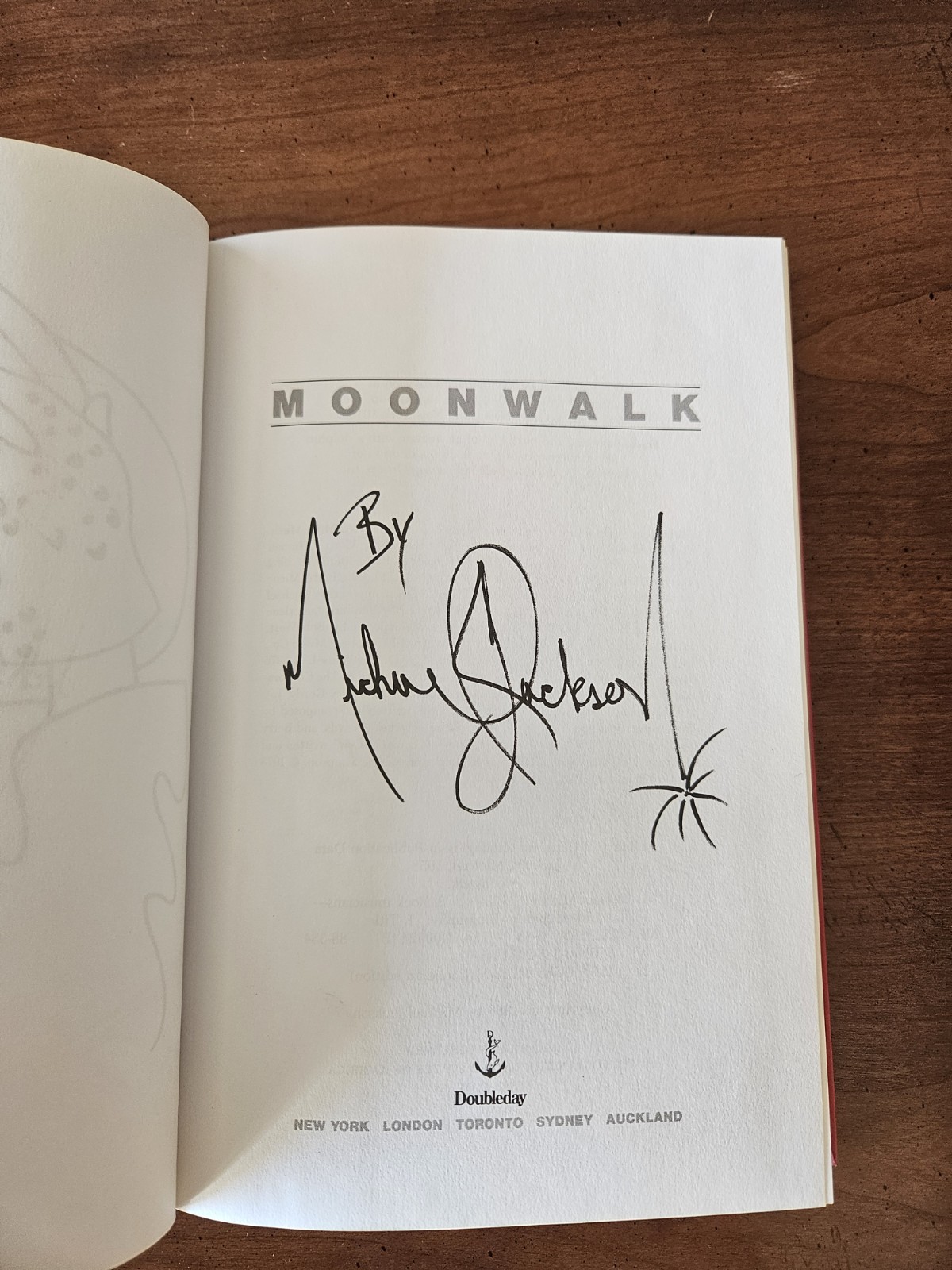 Moonwalk by Michael Jackson 1988 Hardcover Dust Jacket 1st Edition *Cover Indent