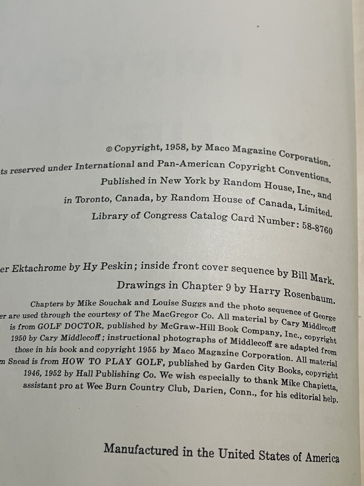 Improve Your Golf: Vintage 1958 Tips from Demaret,Middlecoff,Snead, Hard Bound