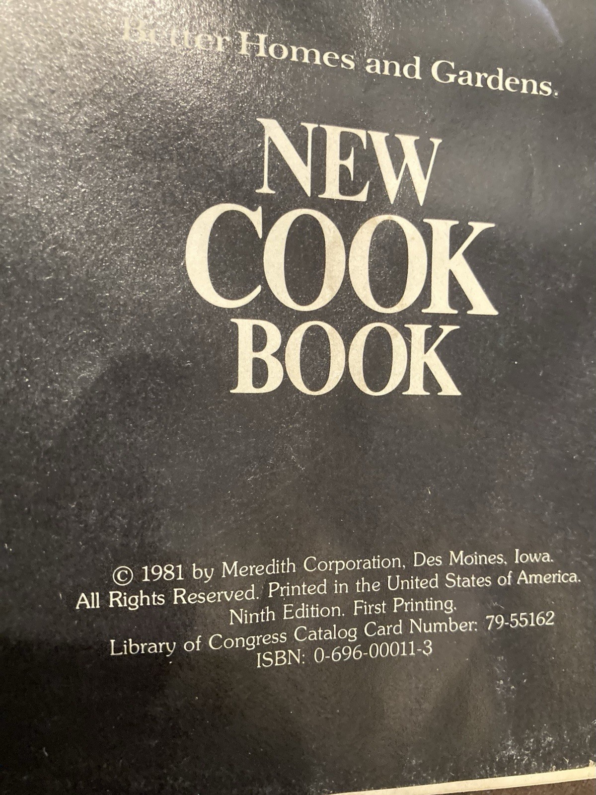 Vintage 1981 Better Homes and Gardens New Cookbook 5 Ring Binder