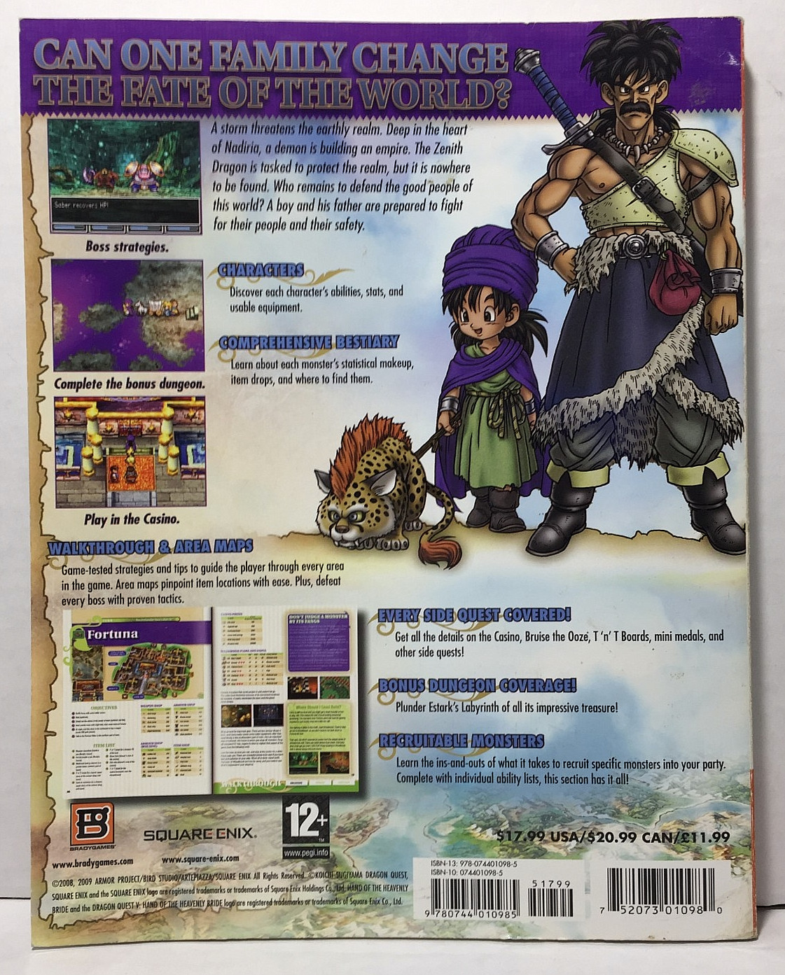 DRAGON QUEST V 5 Hand of Heavenly Bride STRATEGY GUIDE BradyGames NINTENDO DS