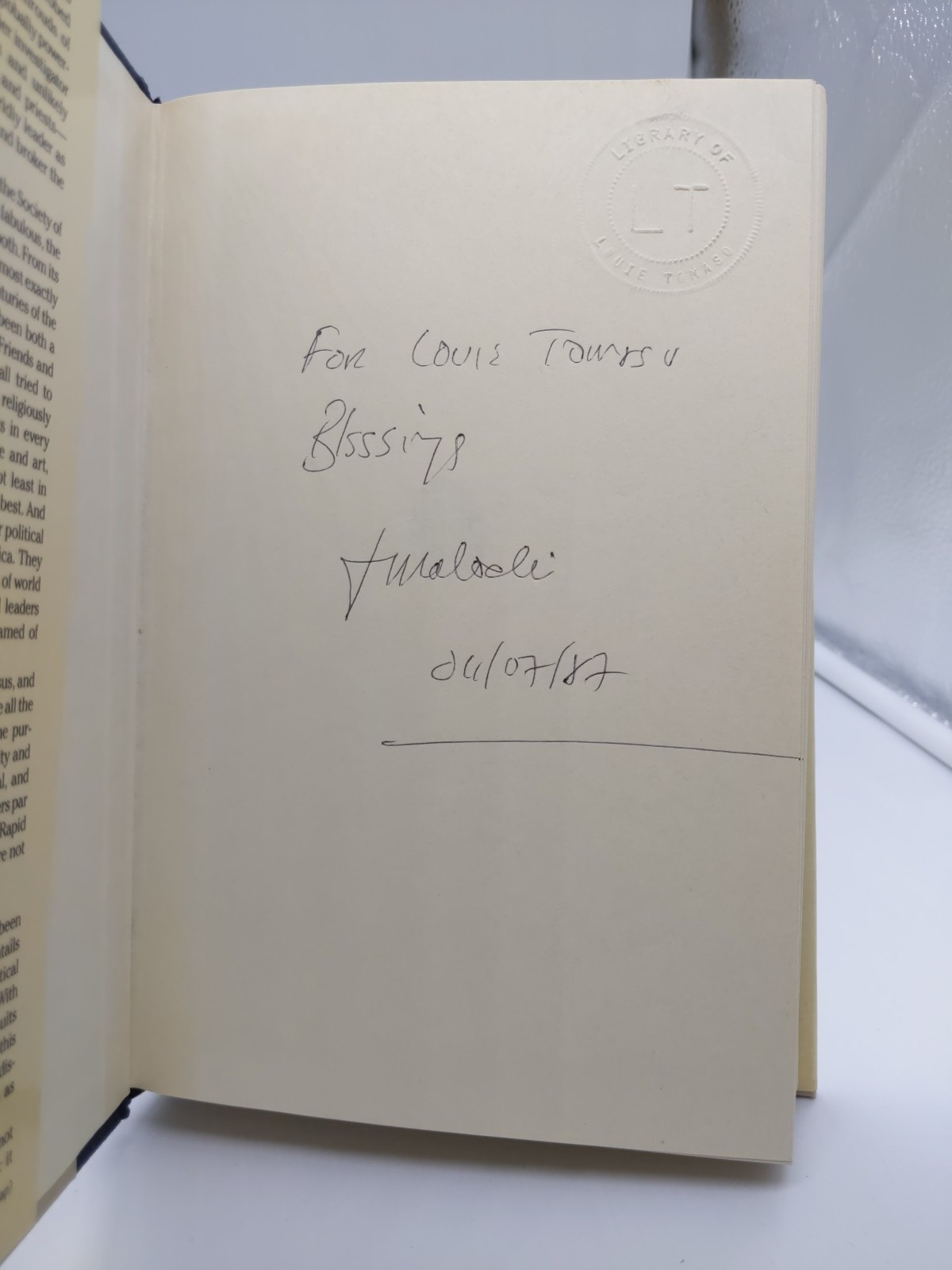 The Jesuits By Malachi Martin (Hardcover, 1987) Signed Dated 1st Edition