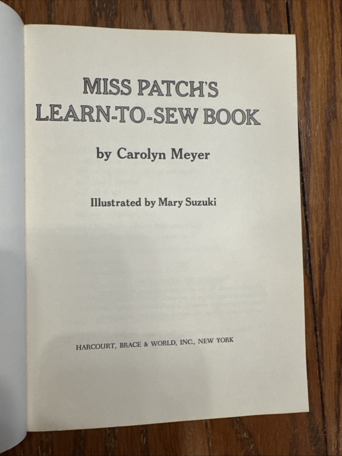 1969 Vintage Miss Patch’s Learn To Sew Book by Carolyn Mayer & Mary Suzuki