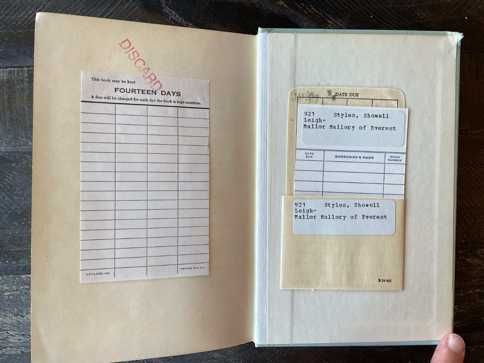 MALLORY OF EVEREST Showell Styles (1967) First Printing – Mountaineering