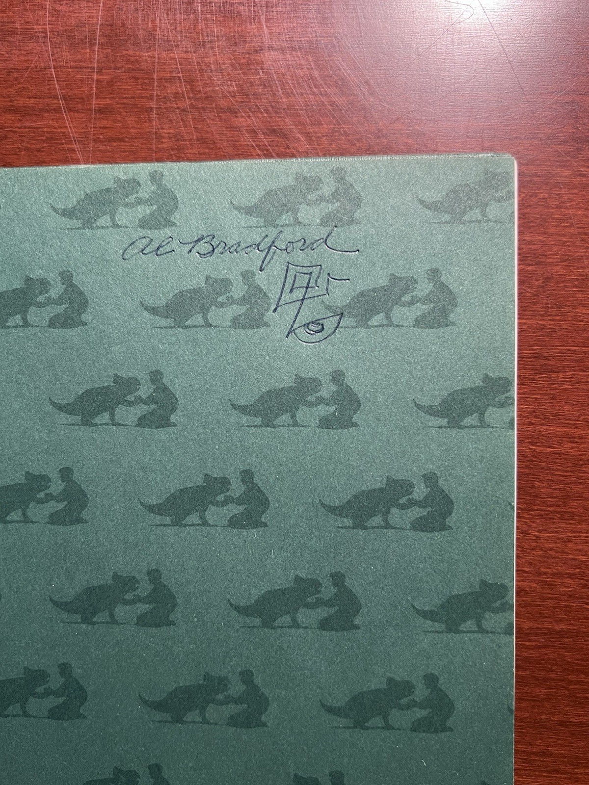 James Gurney ORIGINAL T-Rex Sketch Drawing + Signed Dinotopia 1st Edition HC