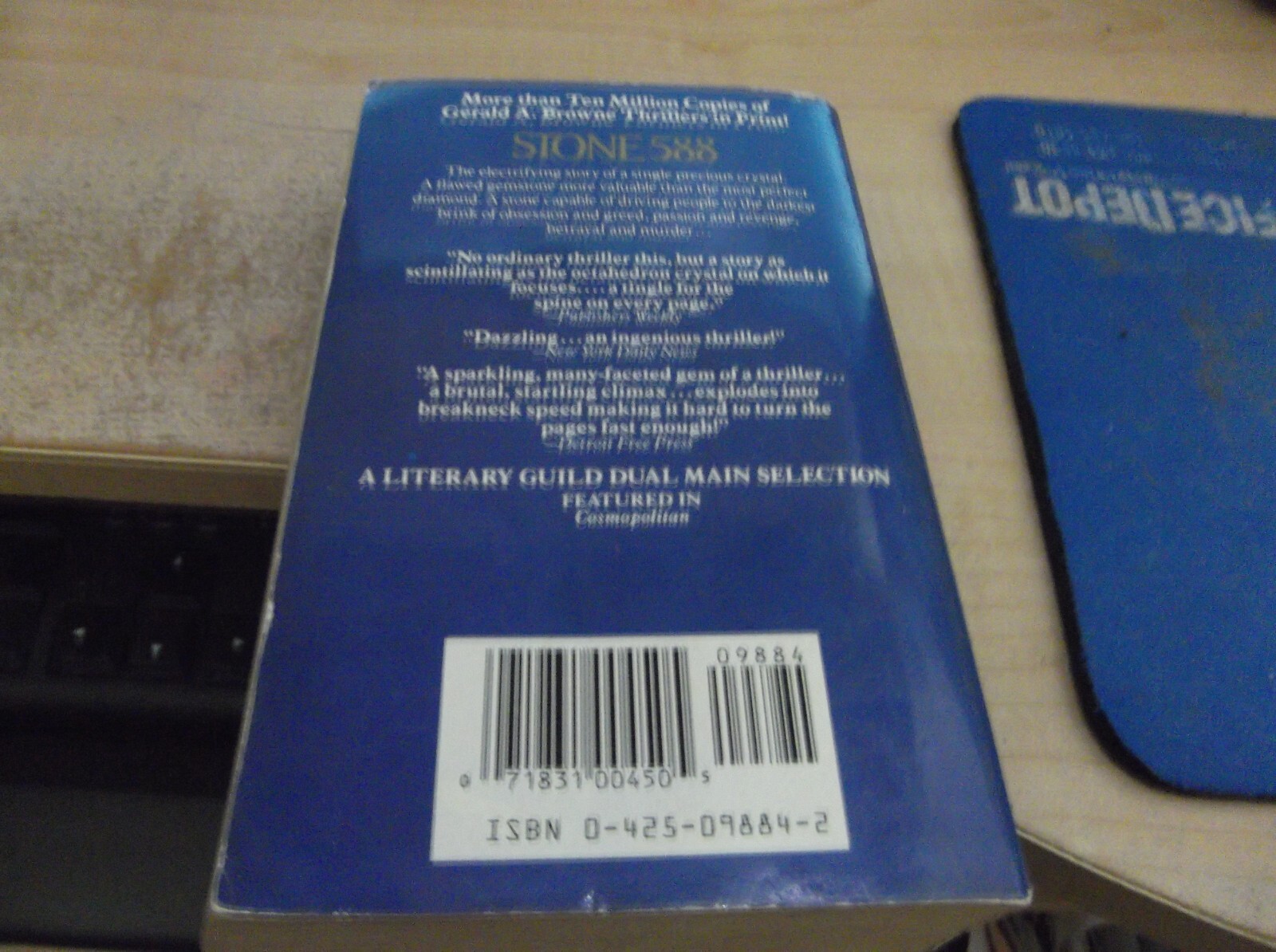 Stone 588 by Gerald A. Browne (1987, Mass Market)