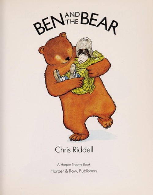 Ben and the Bear Paperback Chris Riddell