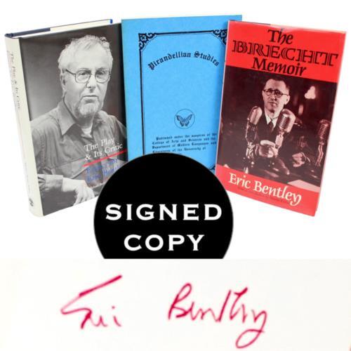 BERTOLT BRECHT MEMOIR PIRANDELLO ERIC BENTLEY SIGNED CRITIC THEATRE PLAYS SHAW