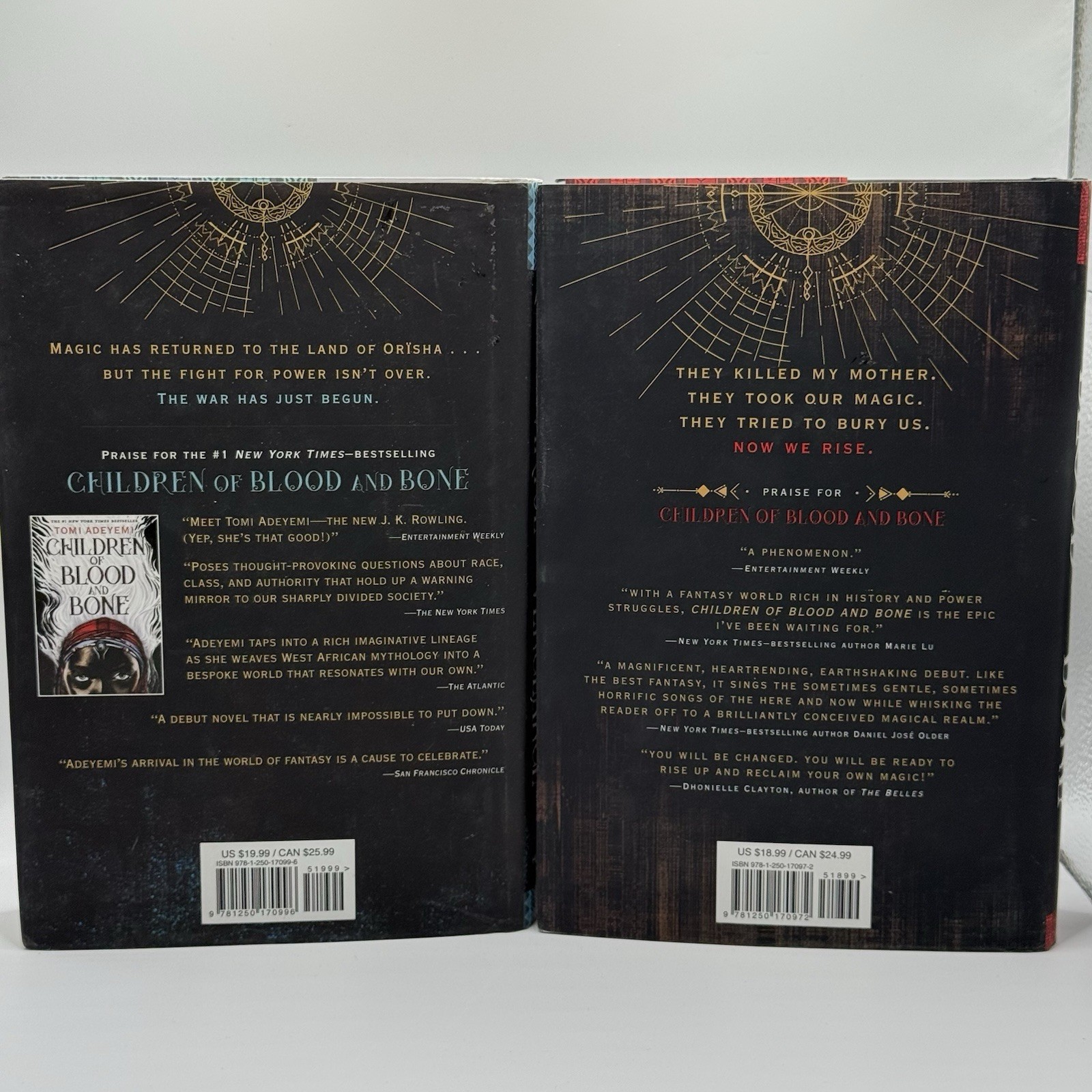 Tomi Adeyemi Children of Blood and Bone Legacy Of Orisha Trilogy HCDJ