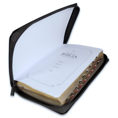 Biblia con Cierre Letra Super Gigante Manual 19 puntos RV1960 mokka con indice