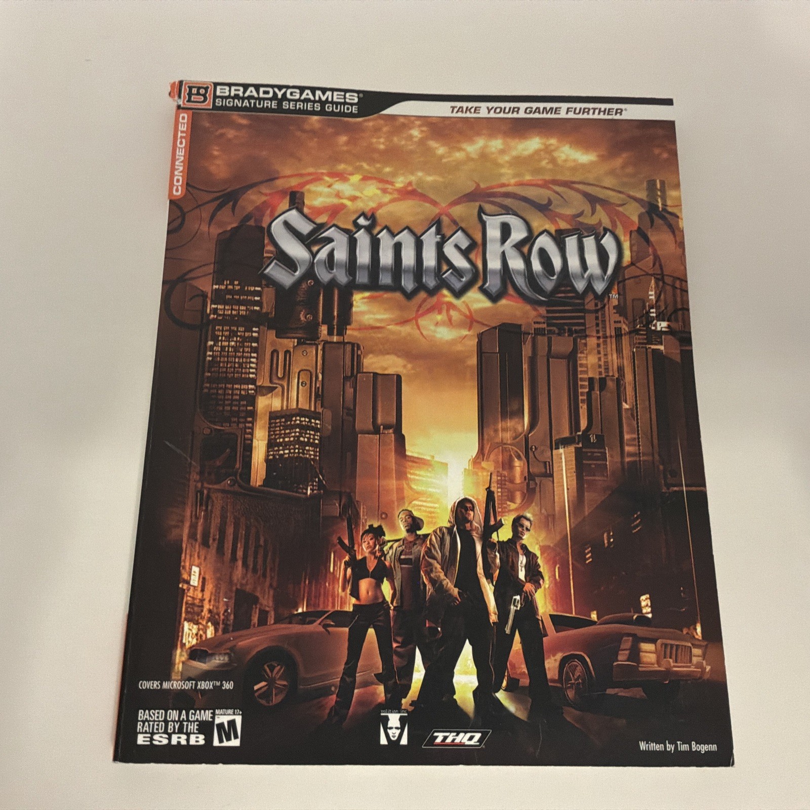 Saints Row Official Strategy Guide Brady Games Xbox 360 THQ w/ Map