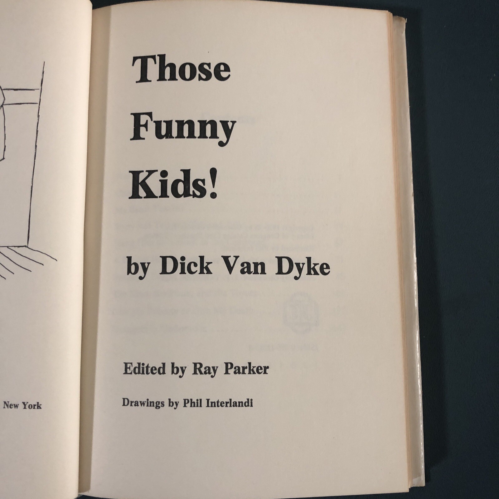 DICK VAN DYKE – SCHOOL CLASSROOM HUMOR, 1975 BOOK – THOSE FUNNY KIDS!