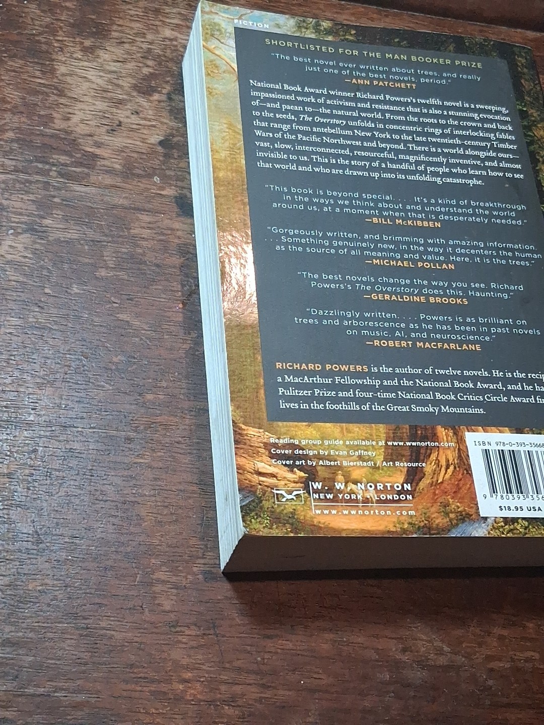 The Overstory Trade Paperback Book by Richard Powers 2018 Novel