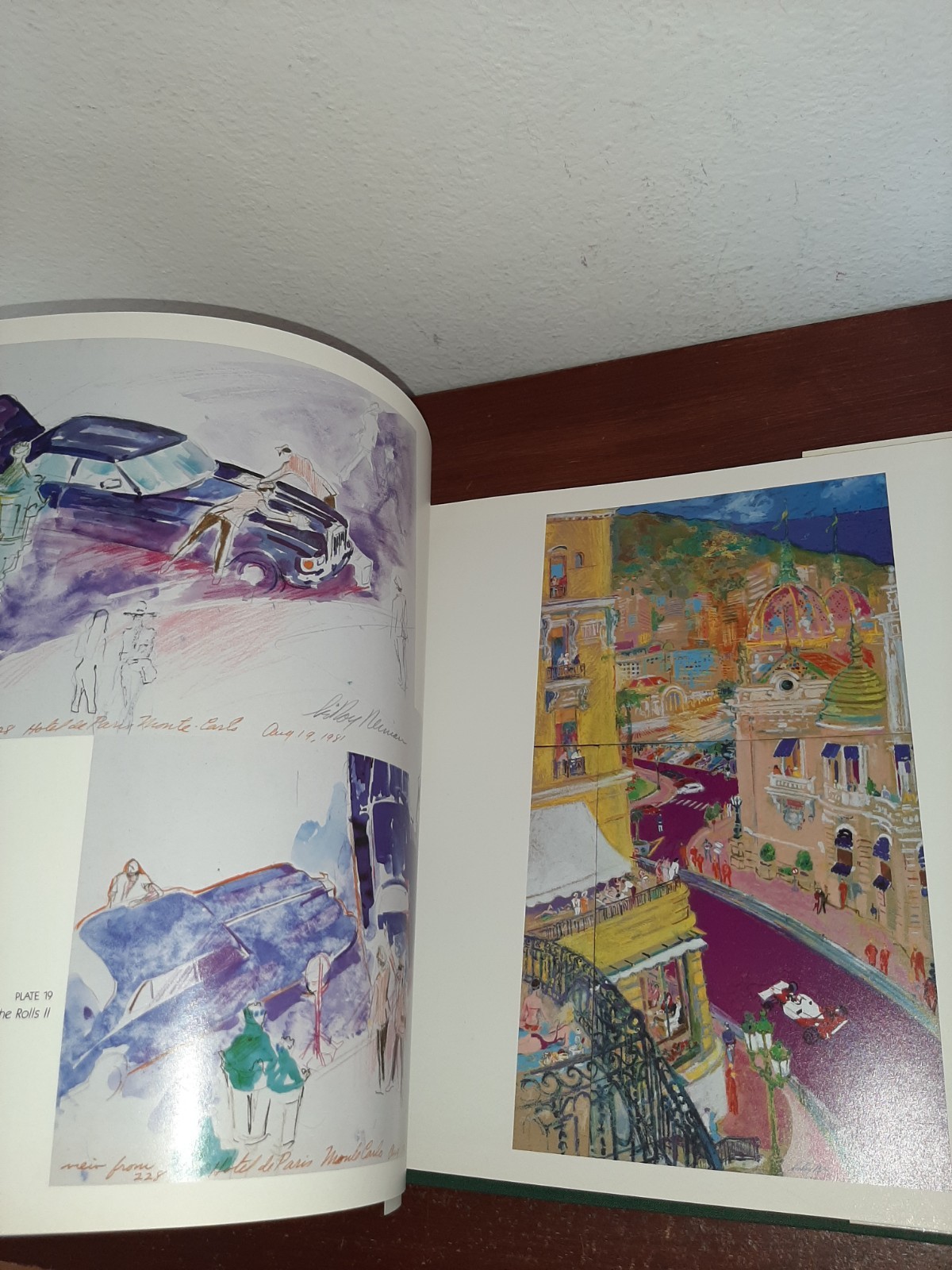 Monte Carlo Chase Leroy Neiman Signed Hardcover