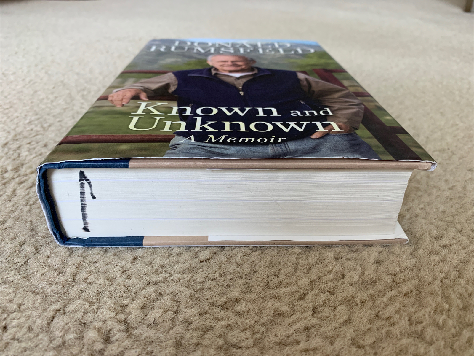 Signed Donald RUMSFELD Known and Unknown – A Memoir Hard Cover