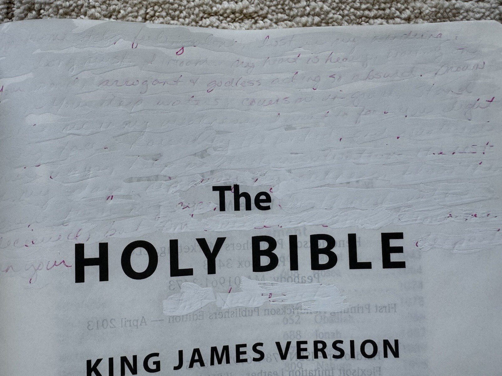 KJV Large Print Wide Margin Bible by Hendrickson Bibles (2013)
