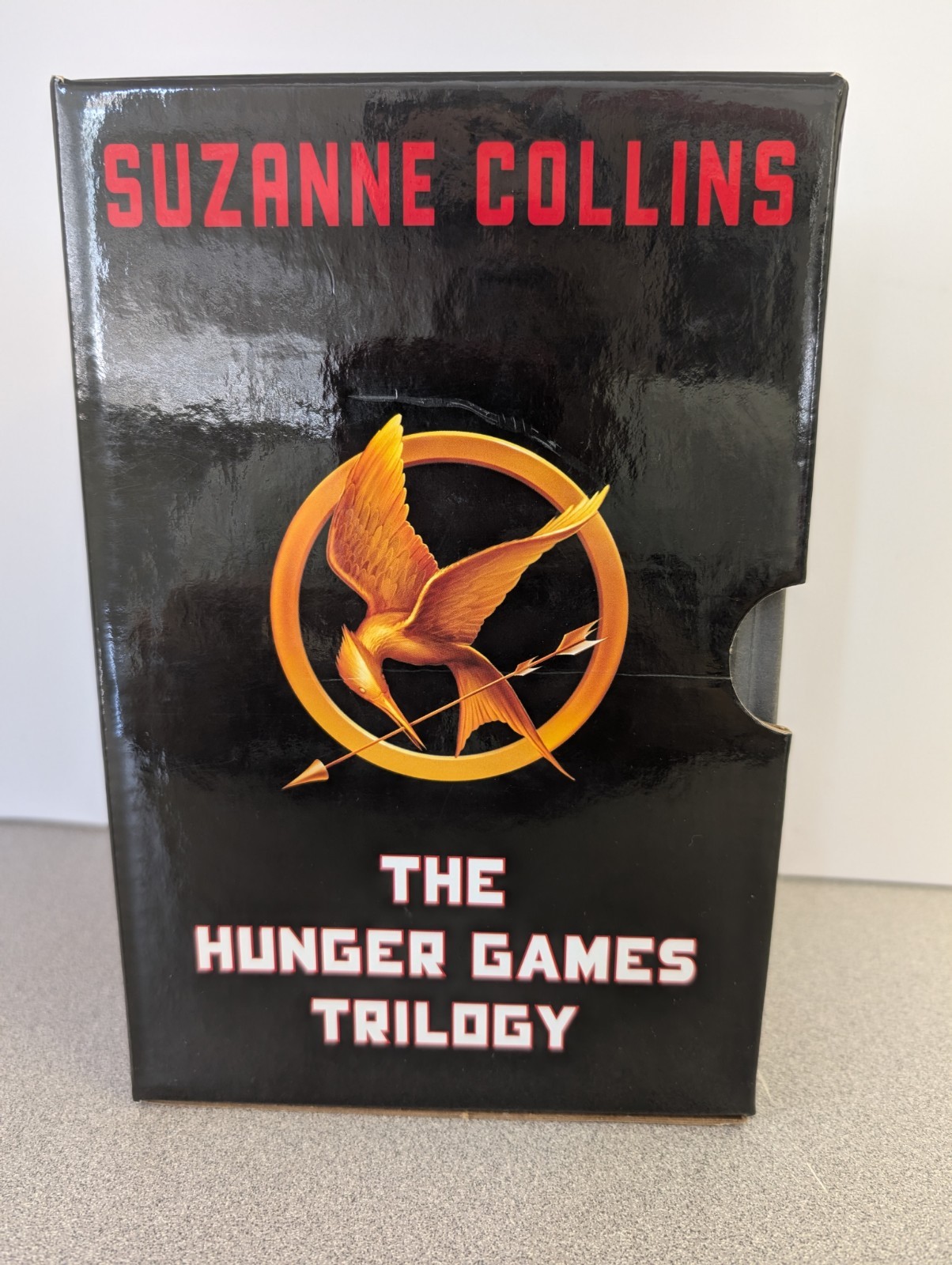 Hunger Games Trilogy HC Box Set. Complete Books, Vol 1 Missing Dust Jacket.