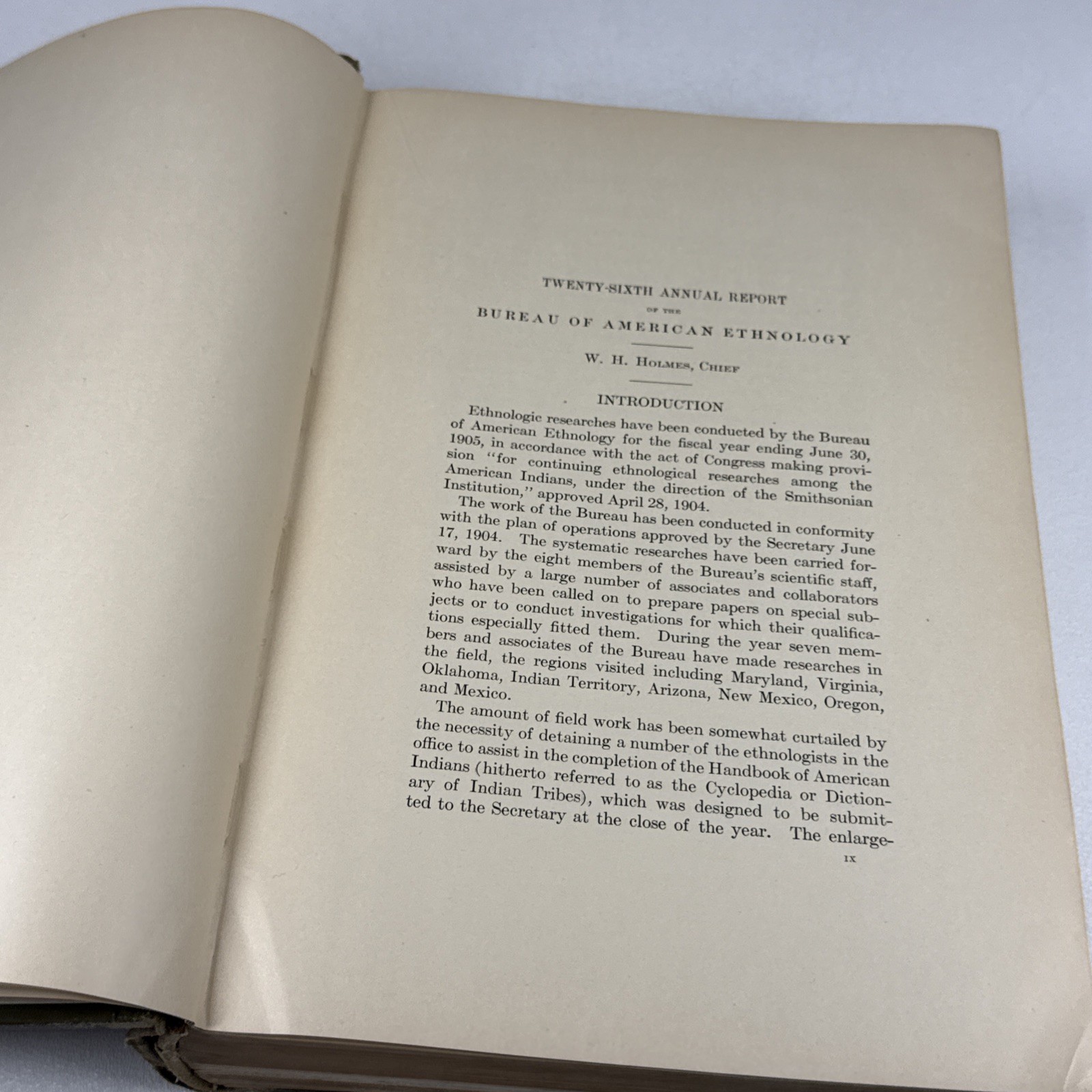 26th Annual Report of the Bureau of American Ethnology Mythology 1904 HC