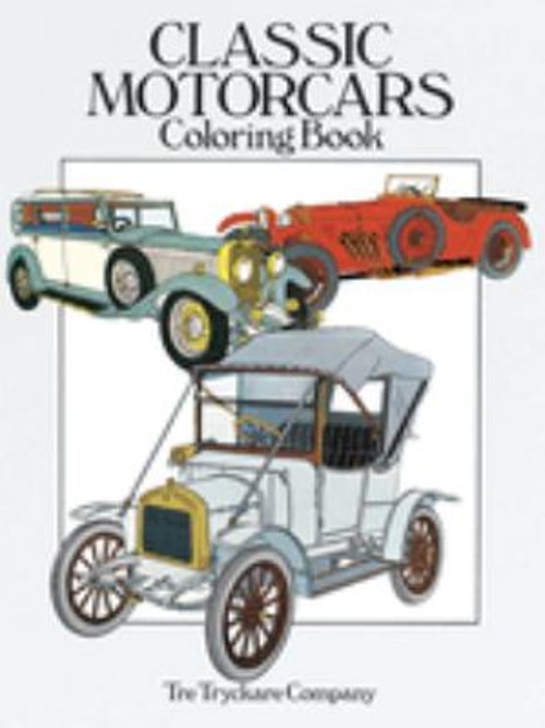 Classic Motorcars Coloring Book Paperback Tre Tryckare Company St