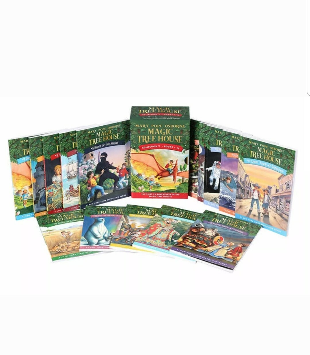 Magic Tree House Collection 1: 1-15 Book Box Set by Mary Pope Osborne SHIPS FAST