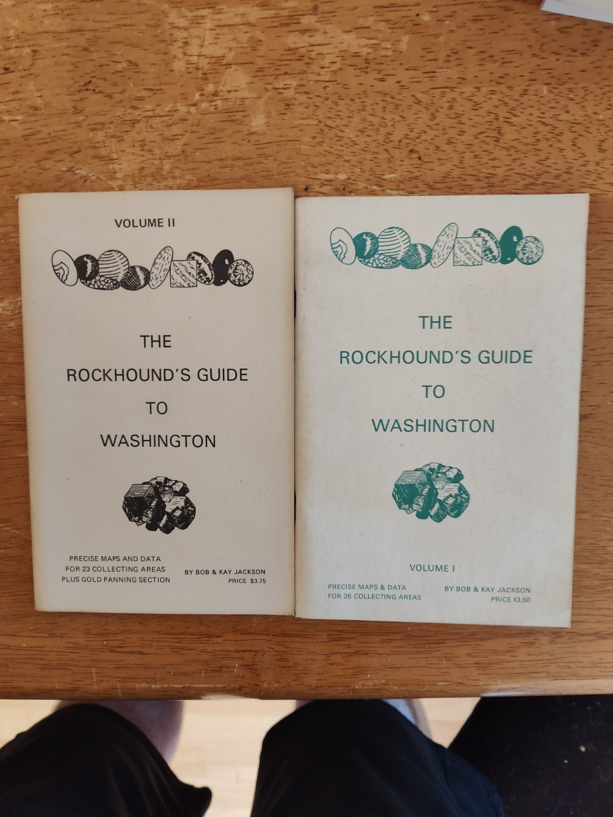 Rockhound’s Guide to Washington Vol I II Bob Jackson PB
