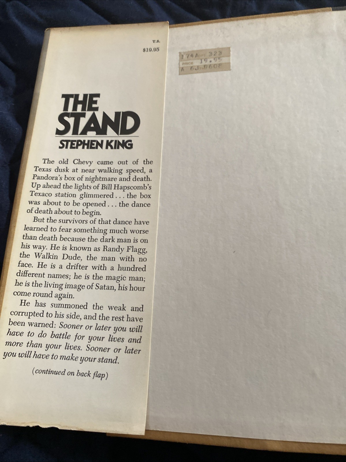 Stephen King The Stand First Edition Later Print A48 Hardcover Book W/DJ