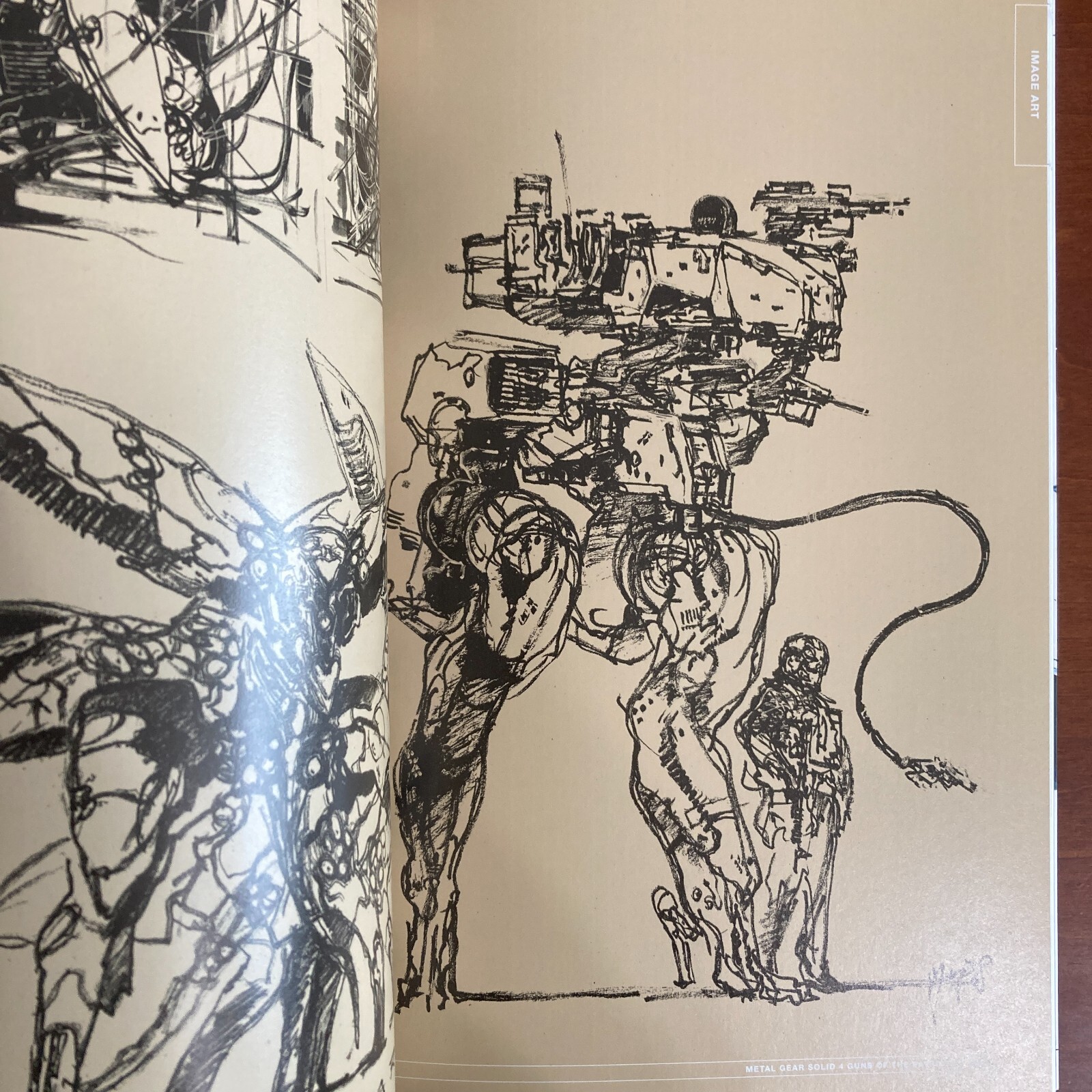 Metal Gear Solid 4 Guns of the Patriots Art Book Illustration