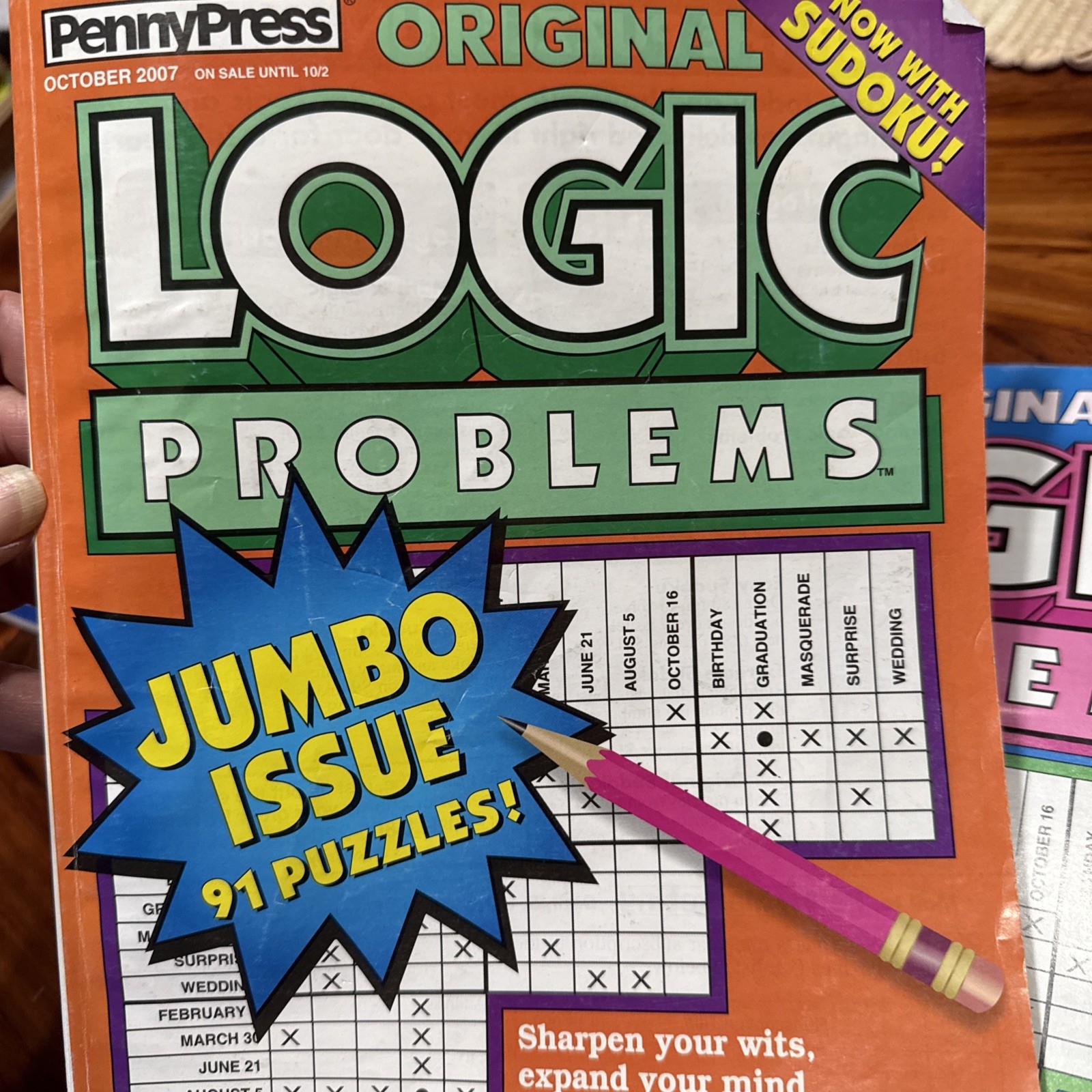 3-Dell Penny Press Original Logic Problems Grid Puzzles Collectors England Best