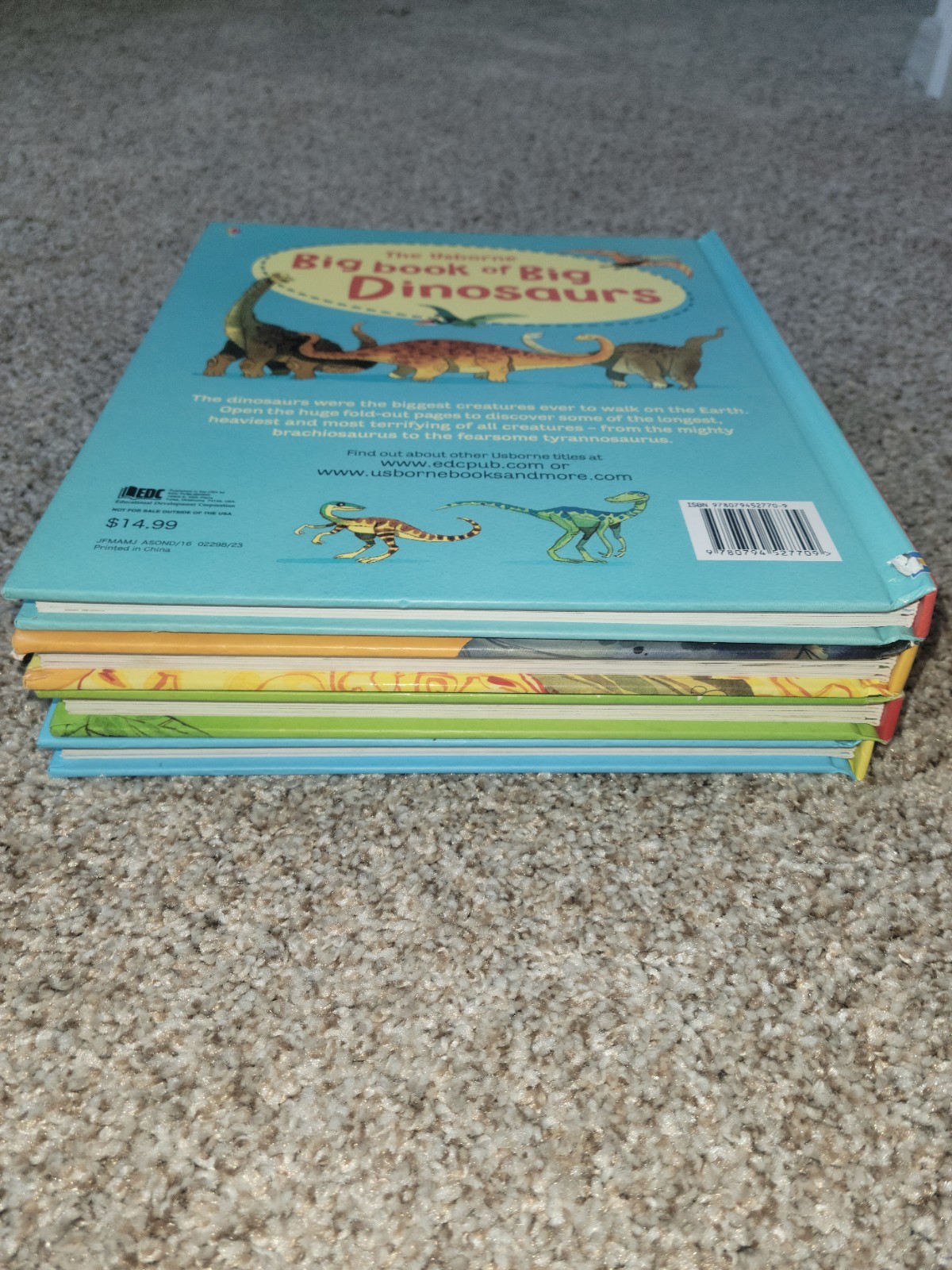 Lot of 4 Usborne Big Book of Animals,Dinosaurs BUGS, And Monsters