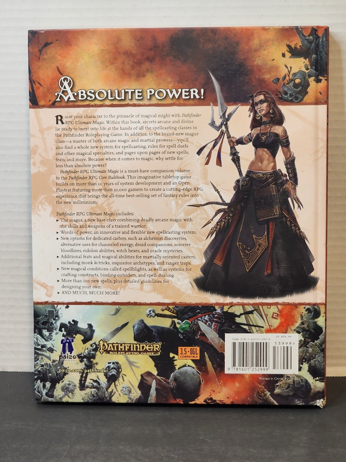 PATHFINDER ROLEPLAYING GAME: ULTIMATE MAGIC By Paizo Staff HARDCOVER *GC*