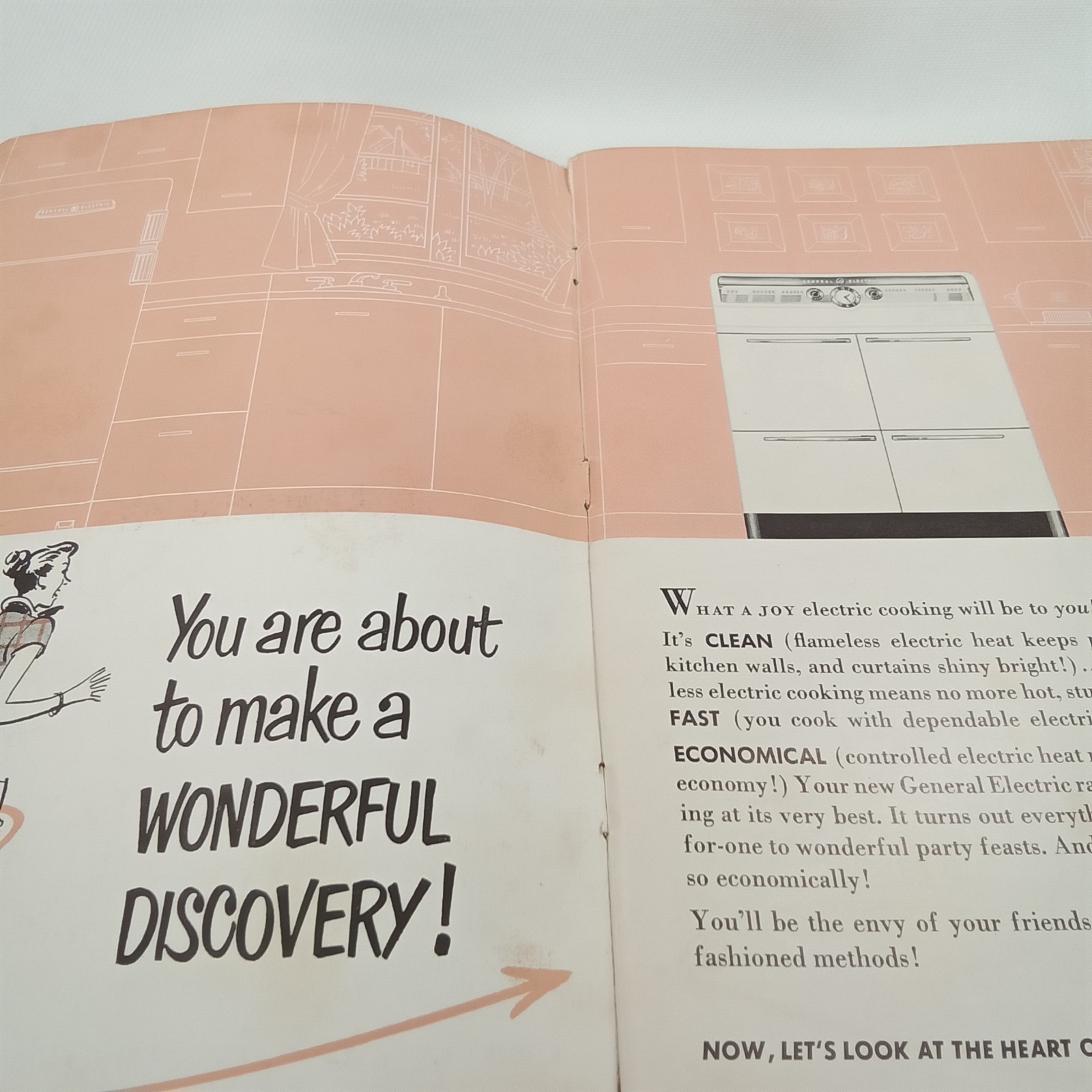 Vintage 1950s Cookbook Enjoy Speed Cooking General Electric Range 79 Pages