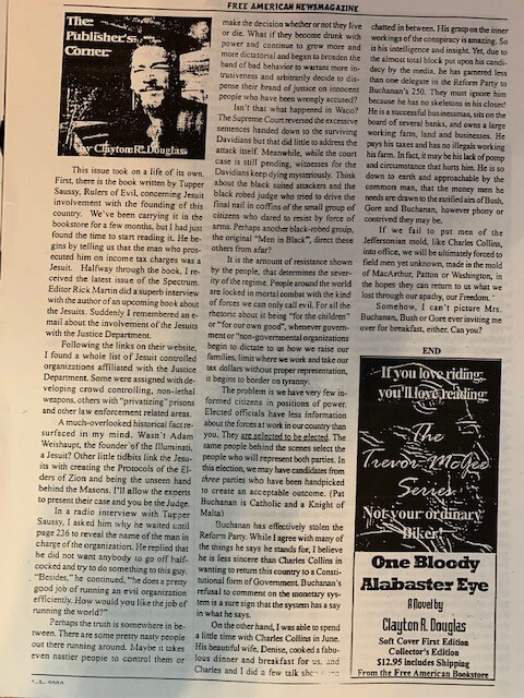 The Jesuit Black Pope~Eric Jon Phelps~Vatican Assassins INterview~2000~Conspirac