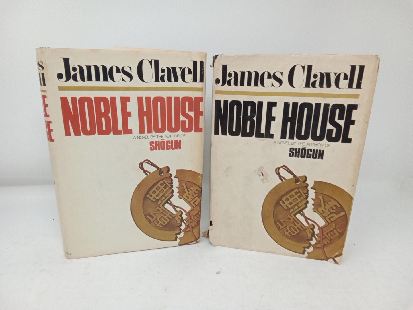 James Clavell Shogun 2 Noble House Hardcover Book Club Edition Volume 1 & 2 Lot