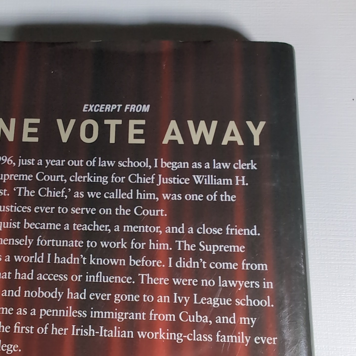 New,Signed, Ted Cruz, One Vote Away,2020, HC/DJ, Regnery Publishing 7th Printing