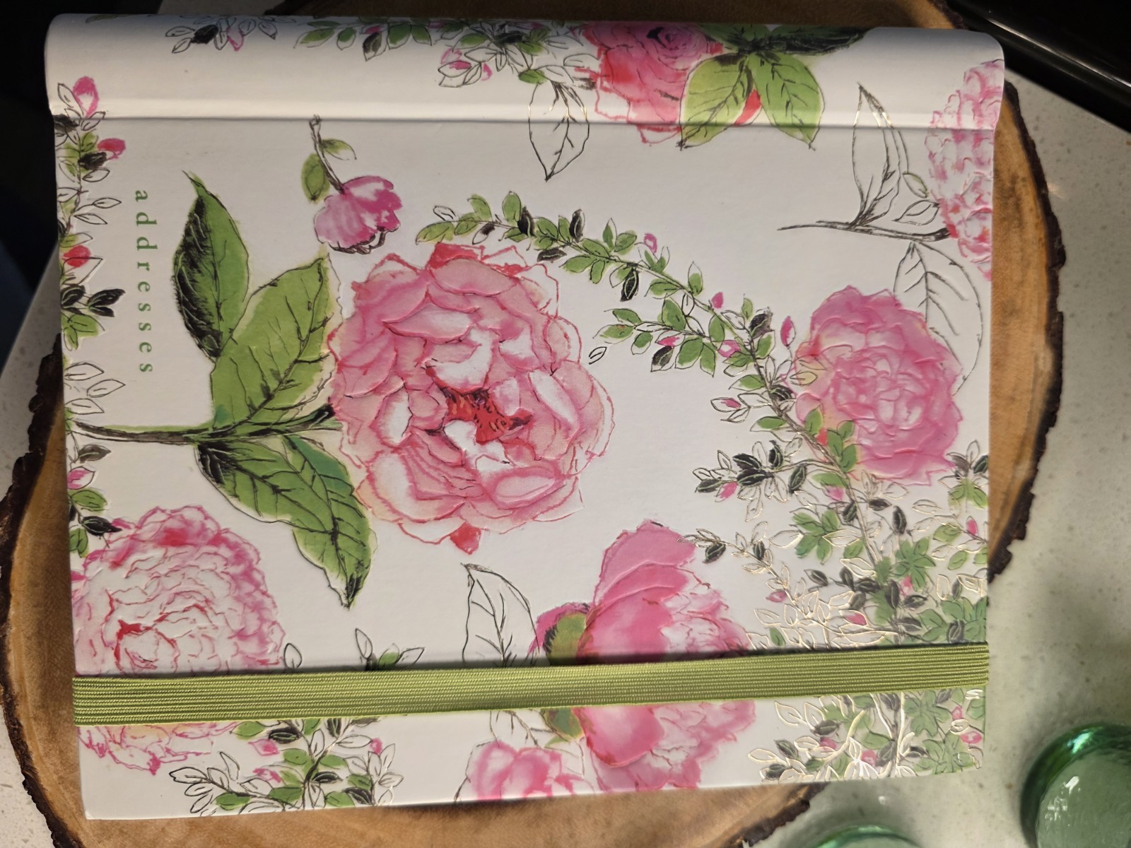 Rose Garden Large Address Book – Hardcover-spiral By Peter Pauper Press