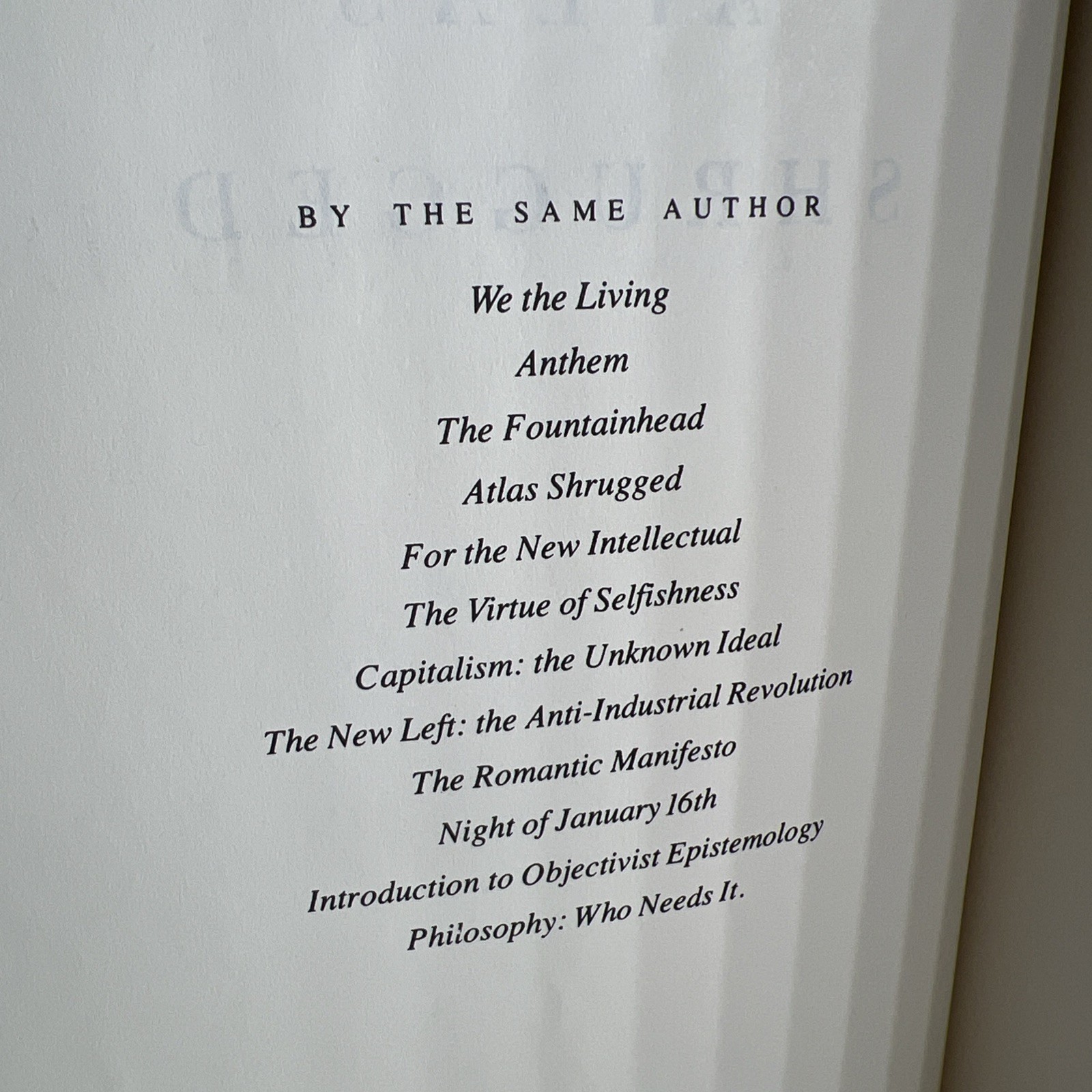 Atlas Shrugged Ayn Rand – 35th Anniversary Ed HB DJ 1st print VG Cond MB