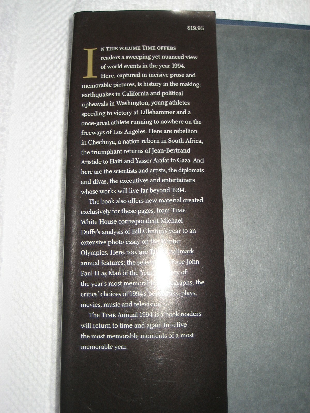 TIME Magazine Annual 1994 Year in Review hardback GREAT BIRTHDAY GIFT