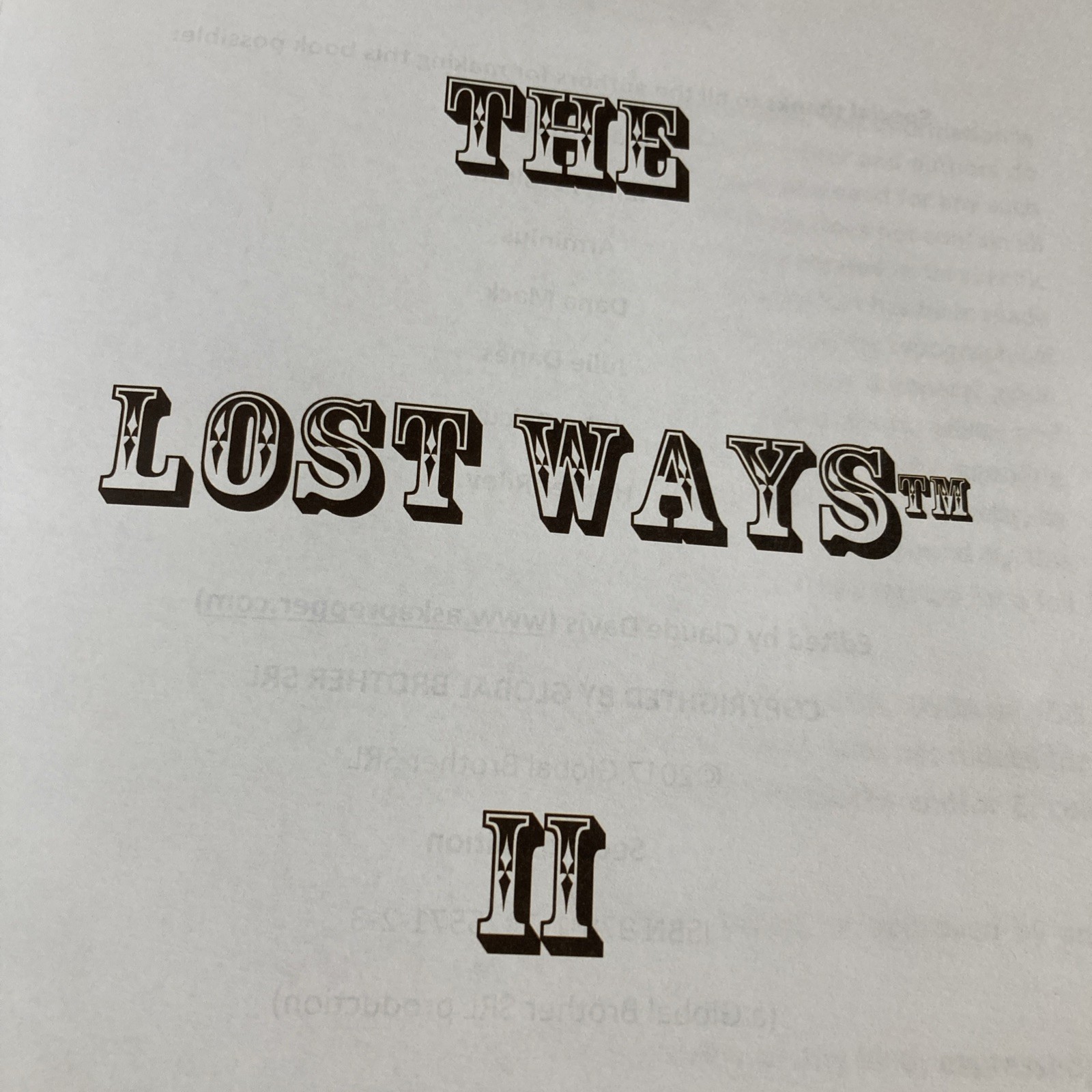 2 The Lost Ways & Lost Ways II Homesteading Survival Prepping Books Claude Davis