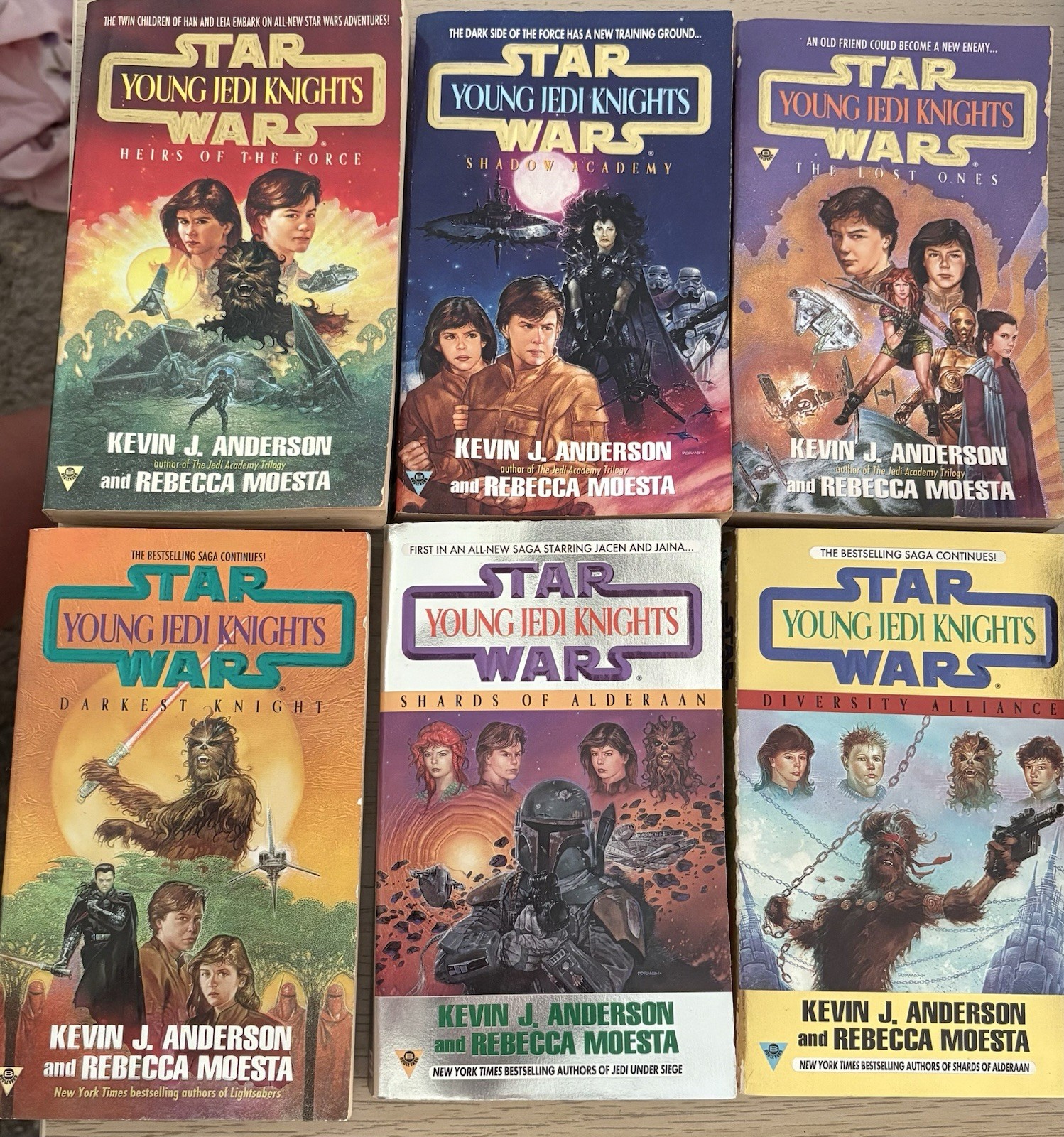 Star Wars Young Jedi Knights Complete Set (1-14) Anderson & Moesta 1st Printing