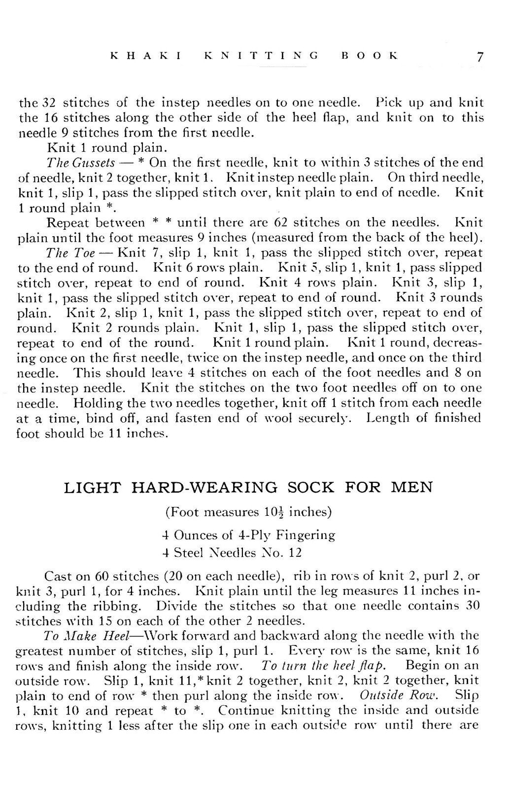 1917Khaki Knitting Book 53 Pages