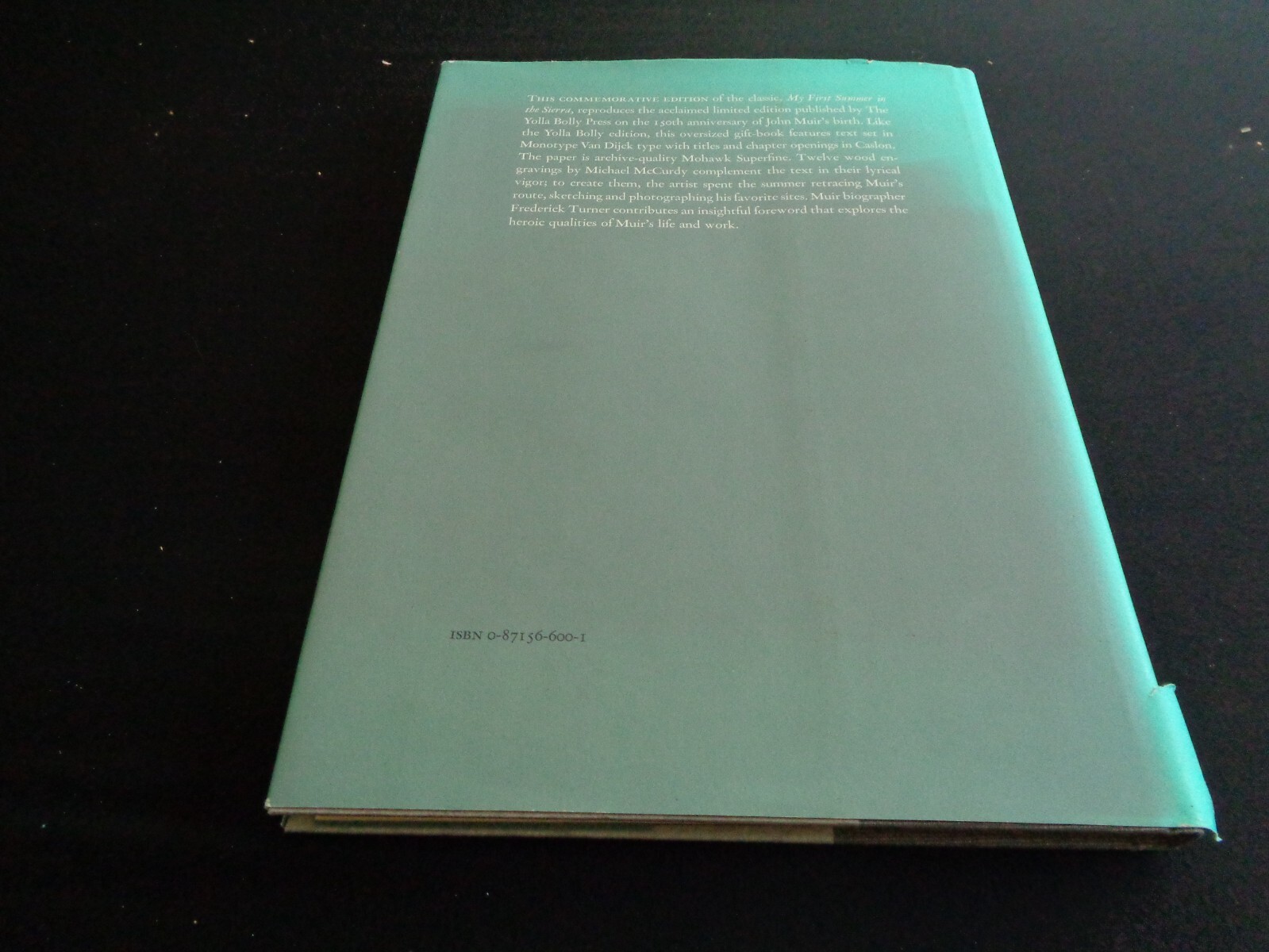 John Muir My First Summer in the Sierra 1988 Wood Engravings by Michael McCurdy