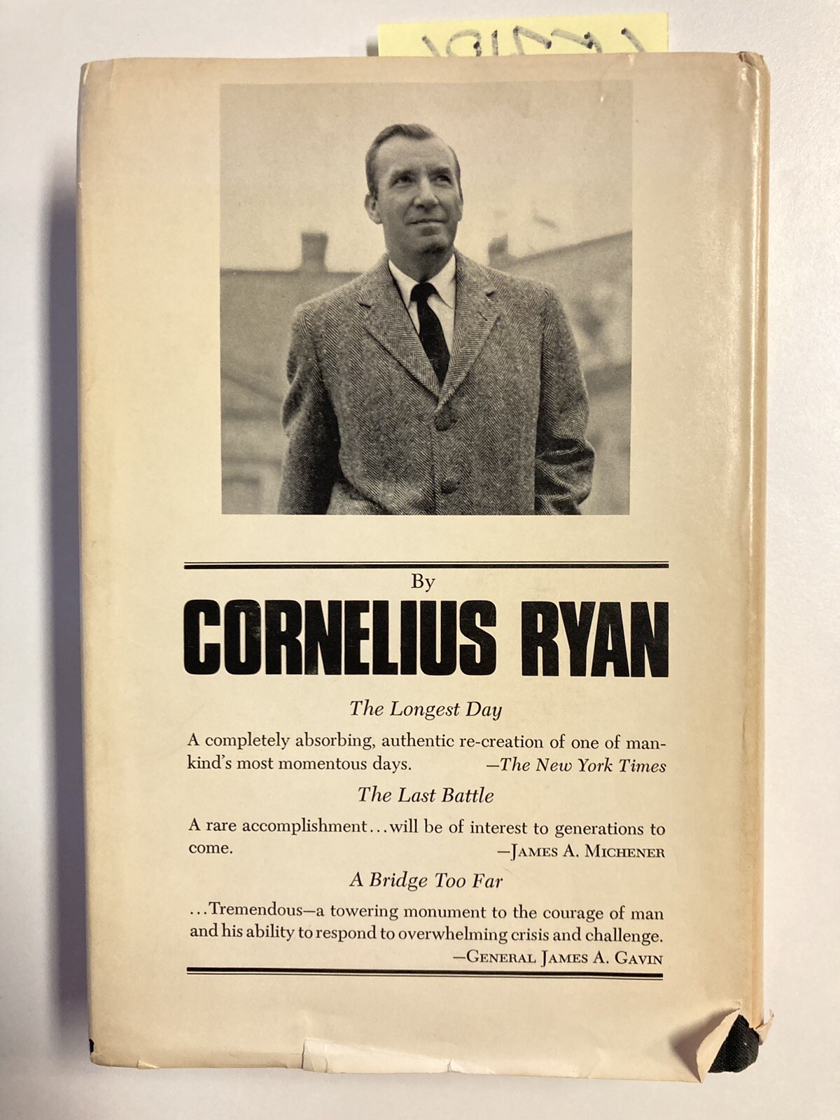 A Bridge Too Far by Cornelius Ryan HC DJ 1st 1974 VERY GOOD