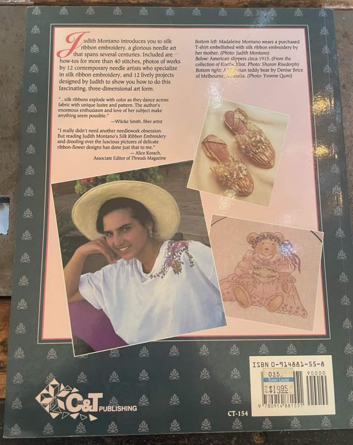 The Art of Silk Ribbon Embroidery. Judith Baker Montano. C&T Publishing, 1993.