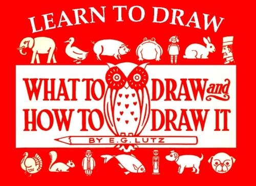LEARN TO DRAW: WHAT TO DRAW AND HOW TO DRAW IT By E. G. Lutz **BRAND NEW**