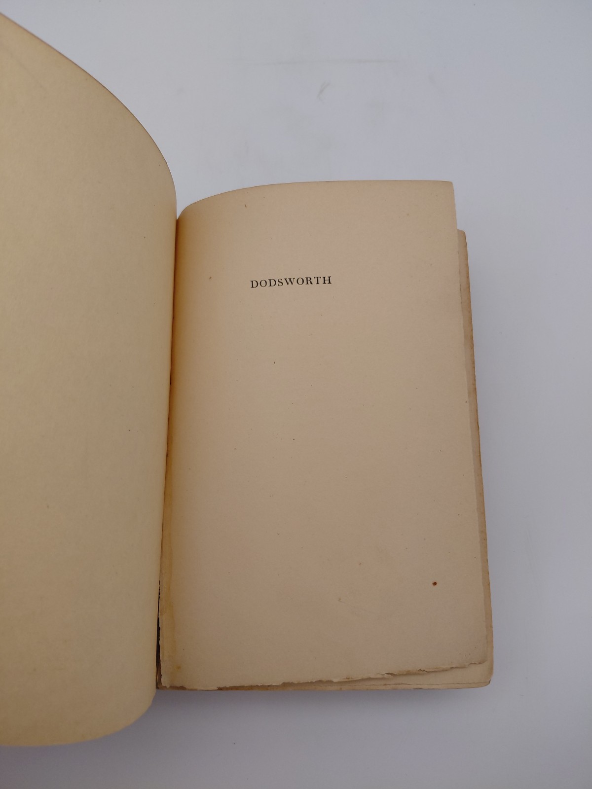 Dodsworth, Sinclair Lewis, 1929, First Edition Hardcover, Harcourt Brace and Co