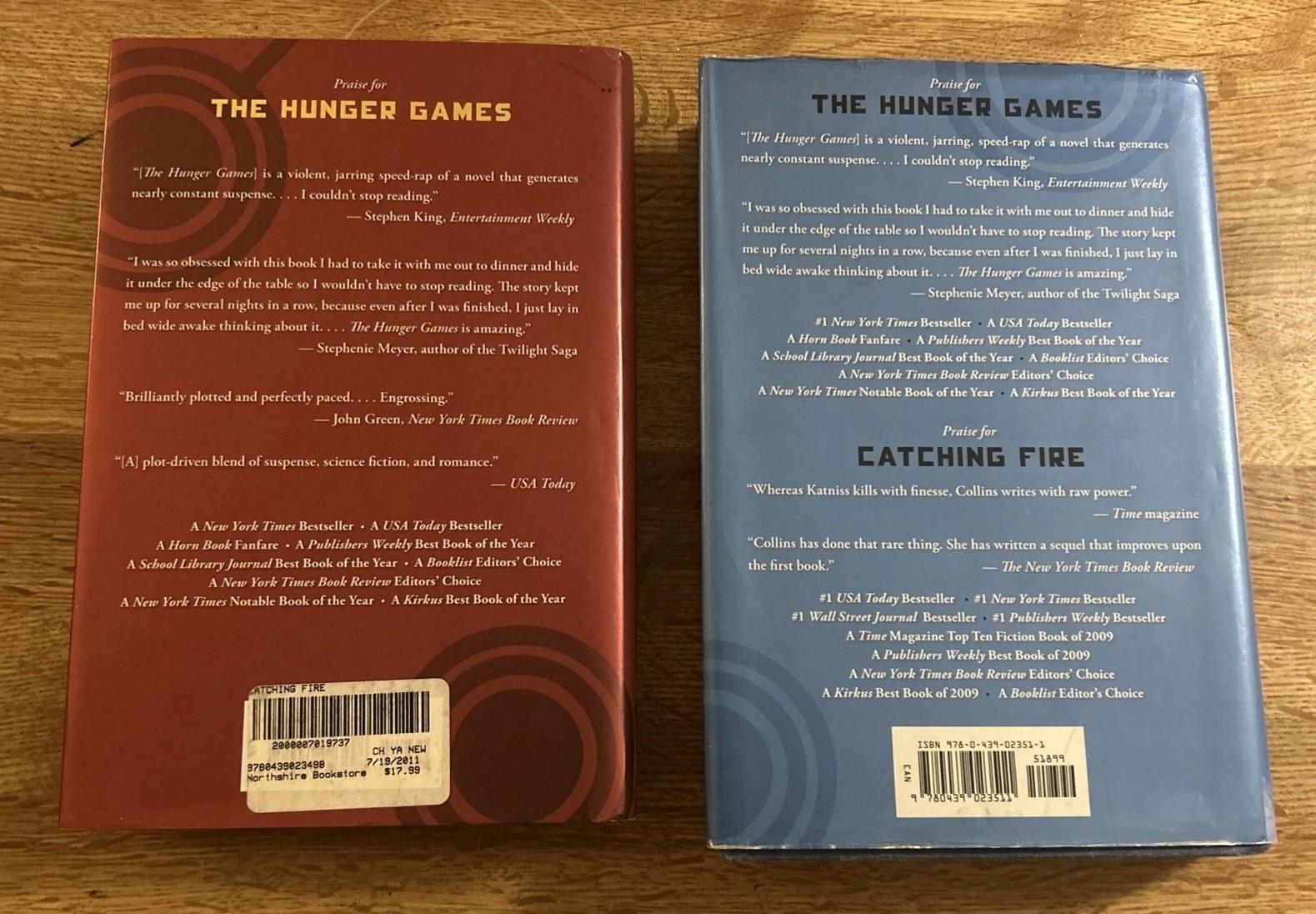 Catching Fire and Mocking Jay by Suzanne Collins First Printing Hardcovers