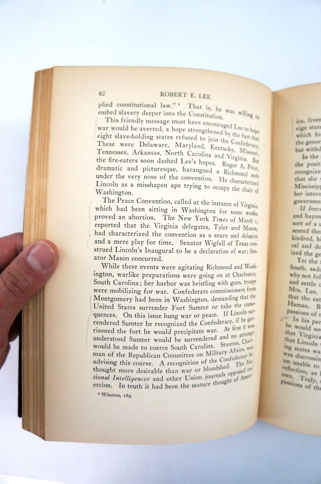 Robert E Lee: A Biography by Robert Winston 1st edition HC 1934