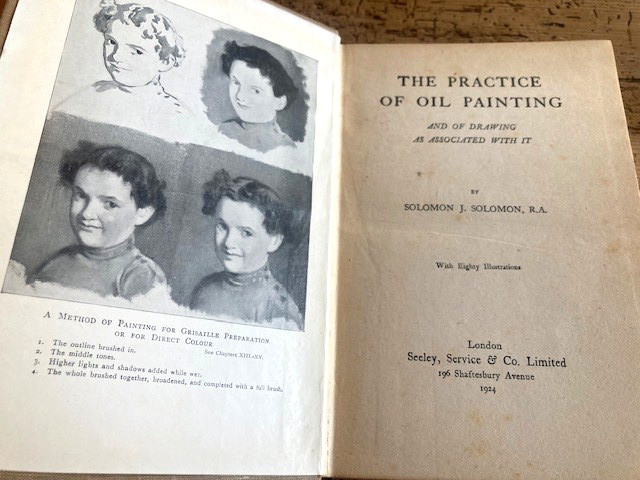 1924 THE PRACTICE OF OIL PAINTING & OF DRAWING AS ASSOCIATED WITH IT-SOLOMON-BK