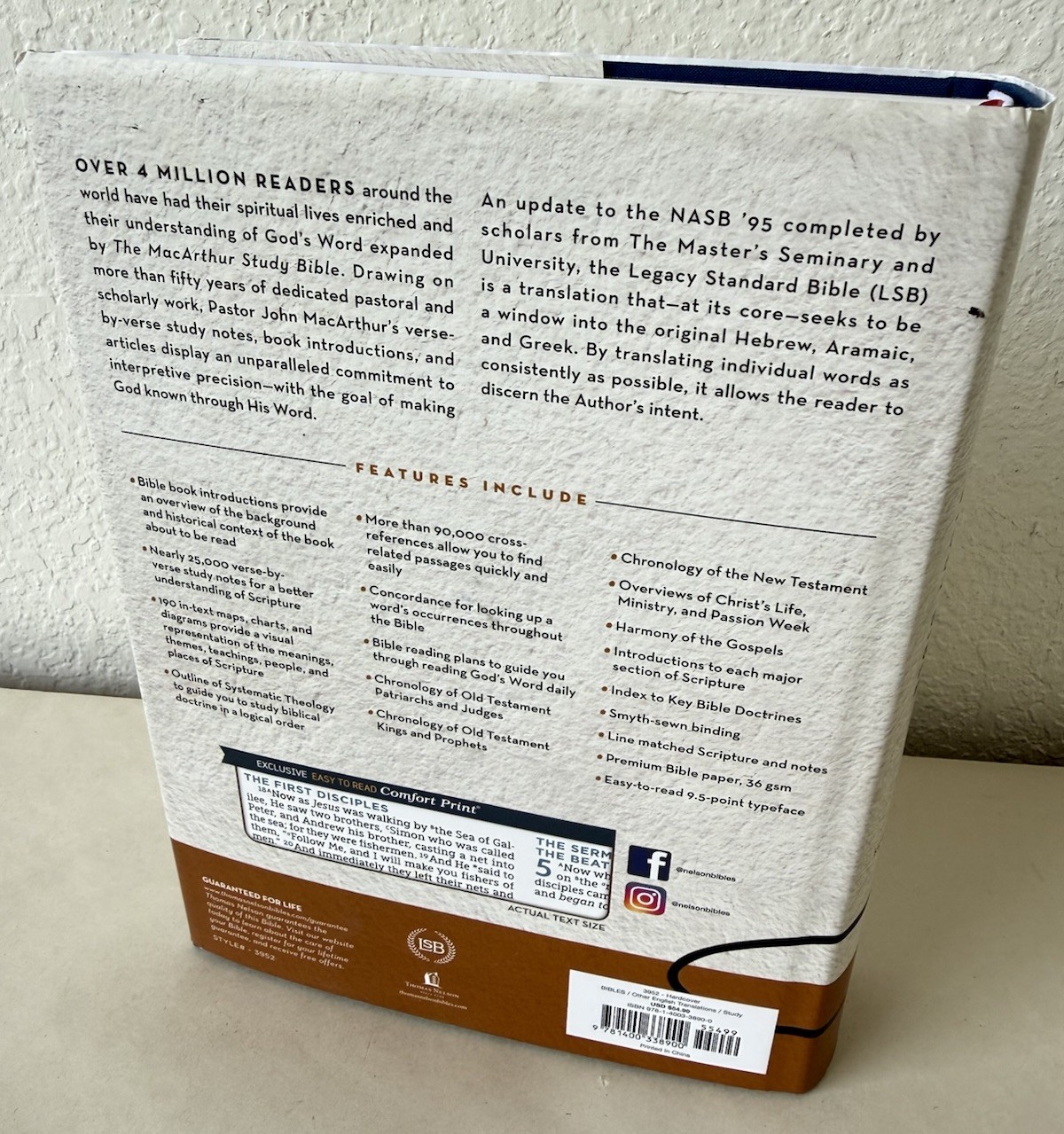 MacArthur Study Bible 2nd Ed. 2021 Hardcover Legacy Standard Bible LSB